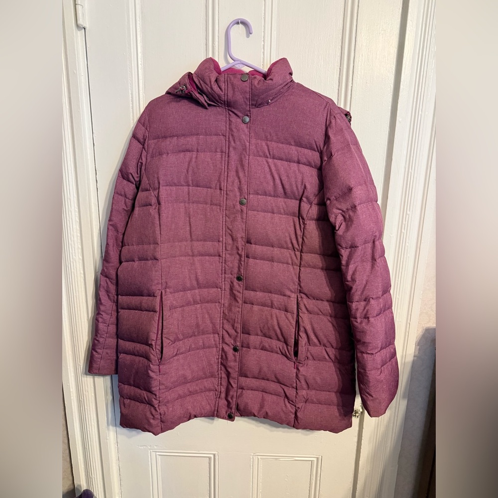 Lands' End Women's sz18 Plum Puffer Jacket - Picture 4 of 9